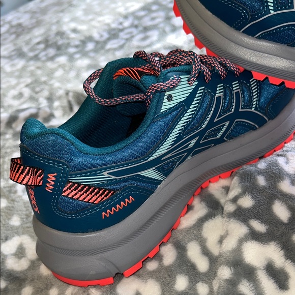 ASICS Trail Scout 2 Women’s Running Shoes Size 6.5 Teal Pink Trail Sneakers - Picture 10 of 11